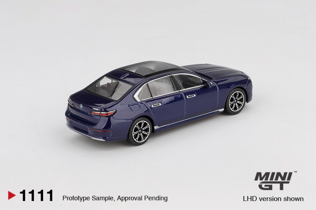 [Preorder] MINIGT 1:64 BMW i7 xDrive60 Tanzanite Blue Metallic MGT01111-BL