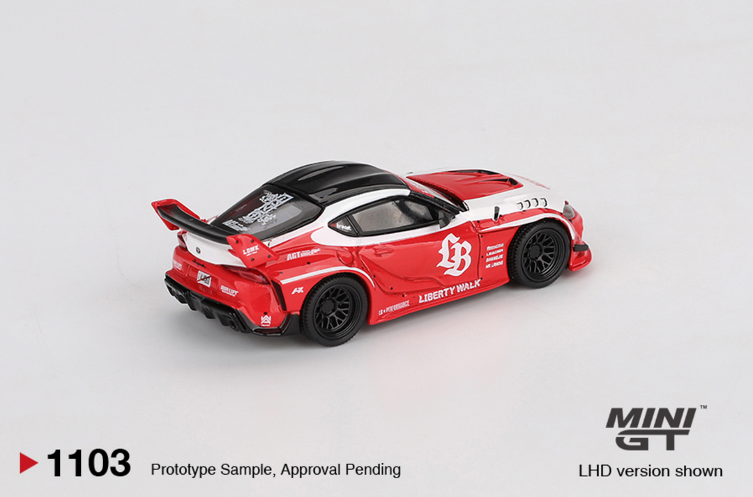 MINIGT 1:64 LB WORKS Toyota GR Supra Red/White MGT01103-BL MINIGT 1:64 LB WORKS Toyota GR Supra Red/White MGT01103-BL