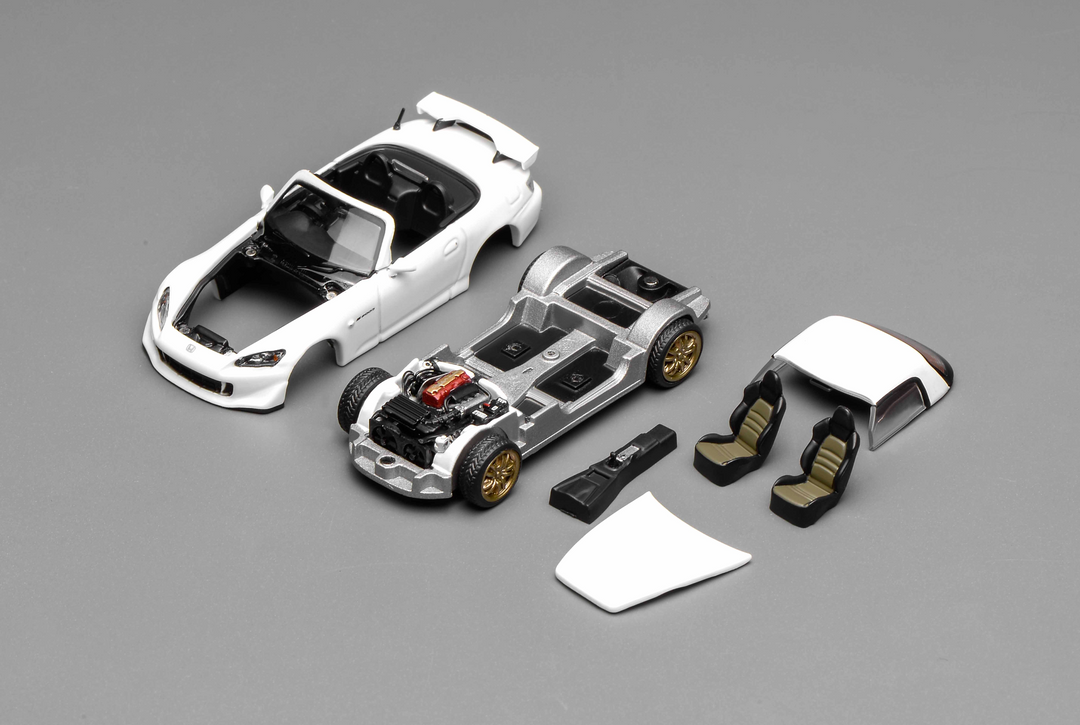 [Preorder] MOTORHELIX 1:64 HONDA S2000 TYPE S PLATINUM WHITE PEARL M65108