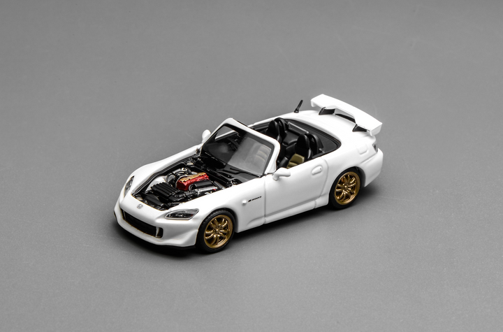[Preorder] MOTORHELIX 1:64 HONDA S2000 TYPE S PLATINUM WHITE PEARL M65108