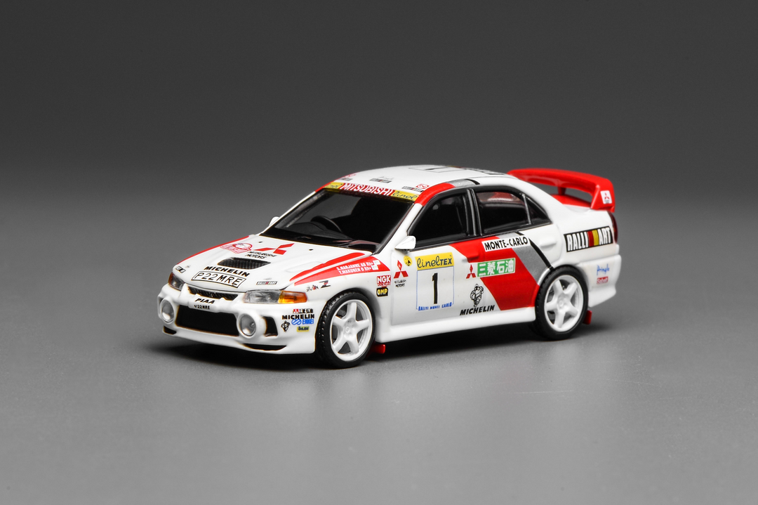 [Preorder] MOTORHELIX 1:64 MITSUBISHI LANCER EVOLUTION IV GSR MONTE CARLO LIVERY M64010