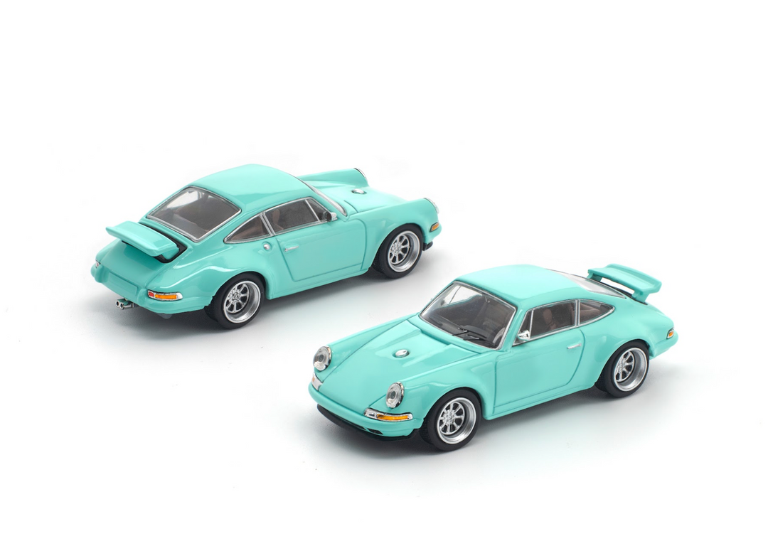 [Preorder] POPRACE 1:64 PORSCHE SINGER 964 TIFFANY BLUE PR640205