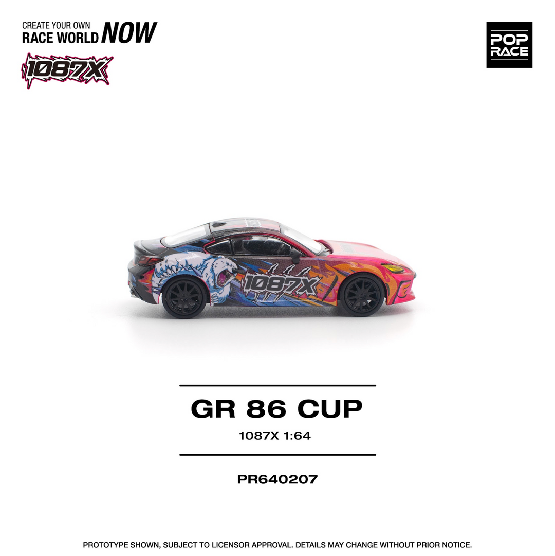 [Preorder] POPRACE 1:64 TOYOTA 1087X GR86 CUP PR640207