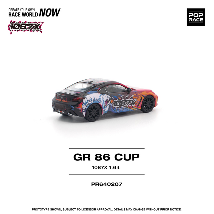 [Preorder] POPRACE 1:64 TOYOTA 1087X GR86 CUP PR640207