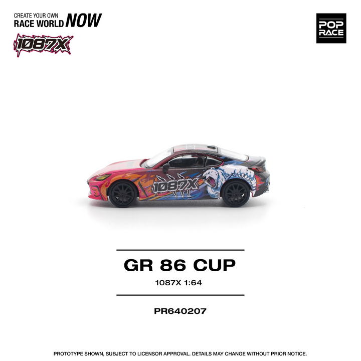 [Preorder] POPRACE 1:64 TOYOTA 1087X GR86 CUP PR640207