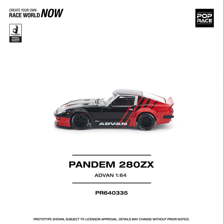 [Preorder] POPRACE 1:64 PANDEM 280ZX ADVAN PR640335
