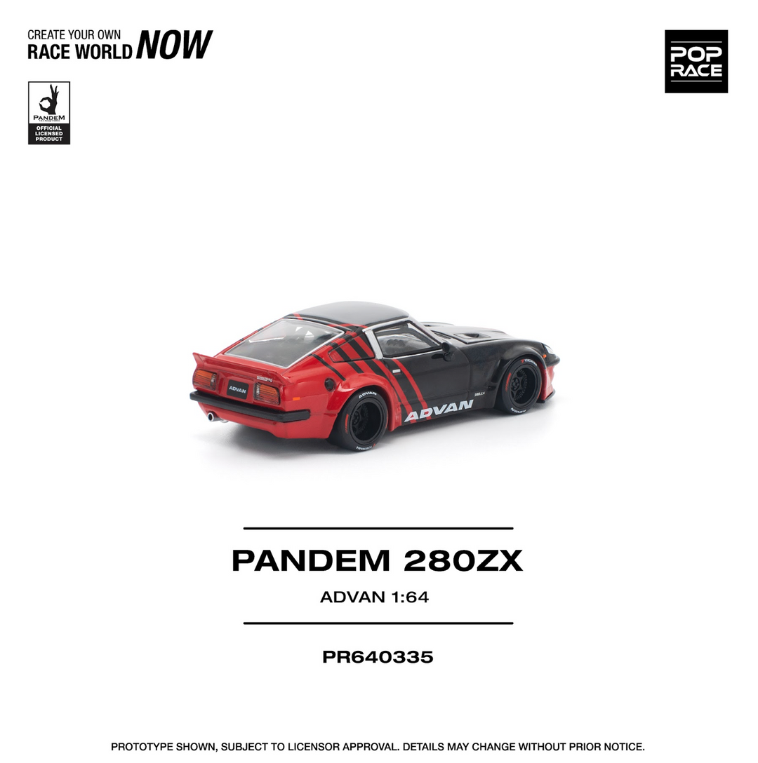 TIME Micro 1/64 レクサス RCF PANDEM ADVAN Time Micro 1:64 Lexus RCF Wide Body (Rose Red) Diecast Model