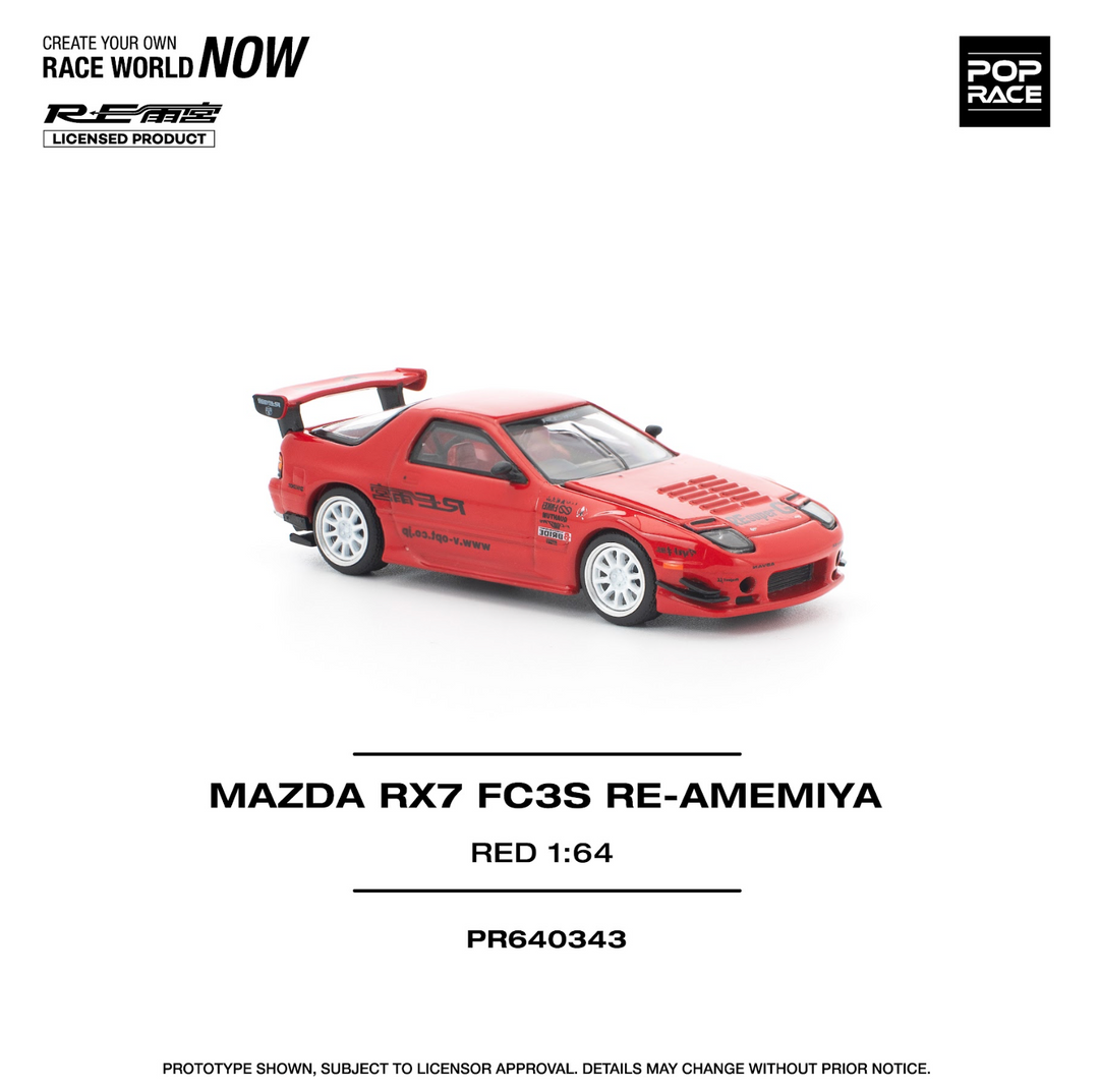 [Preorder] POPRACE 1:64 MAZDA RX7 FC3S RE-AMEMIYA RED PR640343