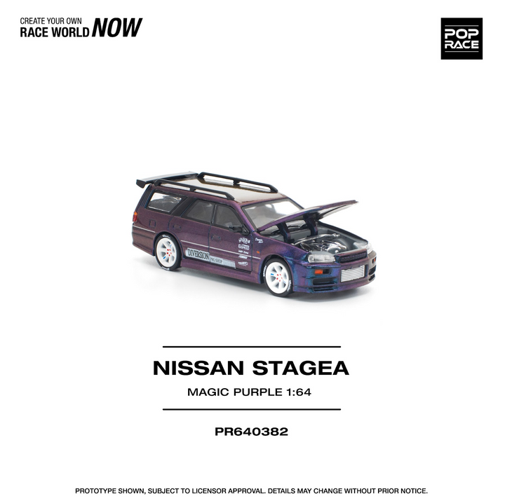 [Preorder] POPRACE 1:64 NISSAN STAGEA MAGIC PURPLE PR640382