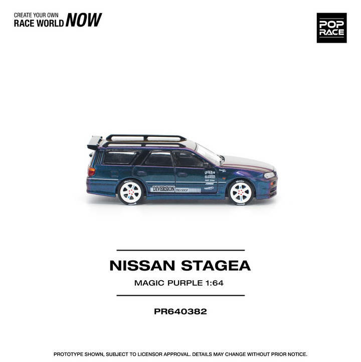 [Preorder] POPRACE 1:64 NISSAN STAGEA MAGIC PURPLE PR640382
