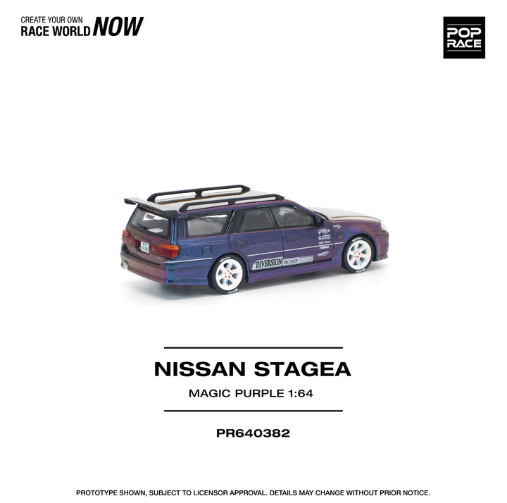 [Preorder] POPRACE 1:64 NISSAN STAGEA MAGIC PURPLE PR640382