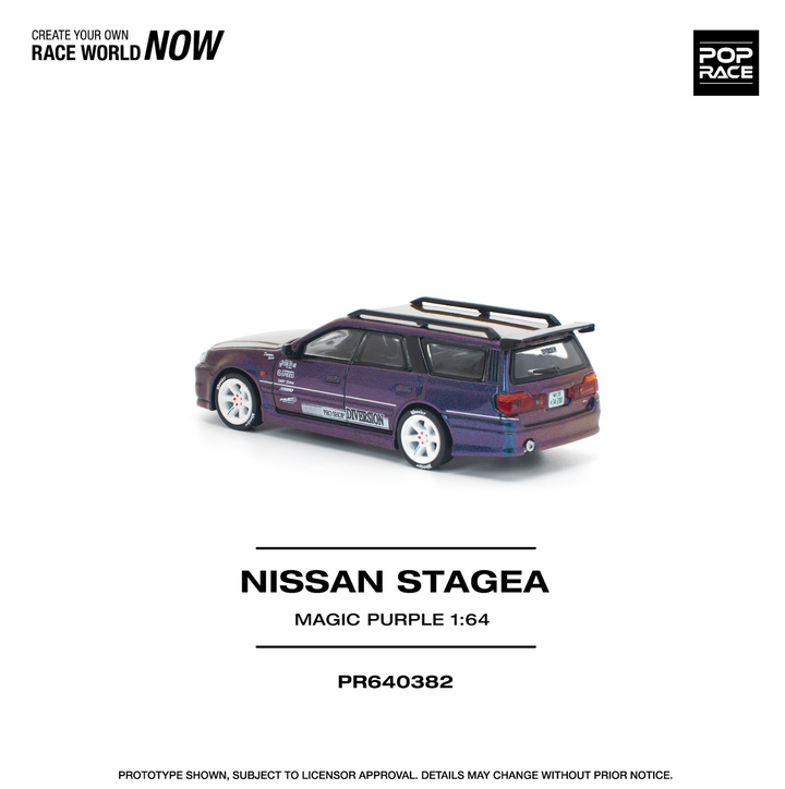 [Preorder] POPRACE 1:64 NISSAN STAGEA MAGIC PURPLE PR640382