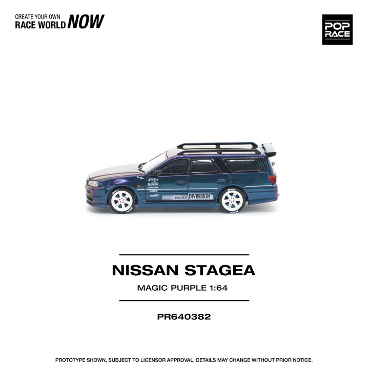 [Preorder] POPRACE 1:64 NISSAN STAGEA MAGIC PURPLE PR640382