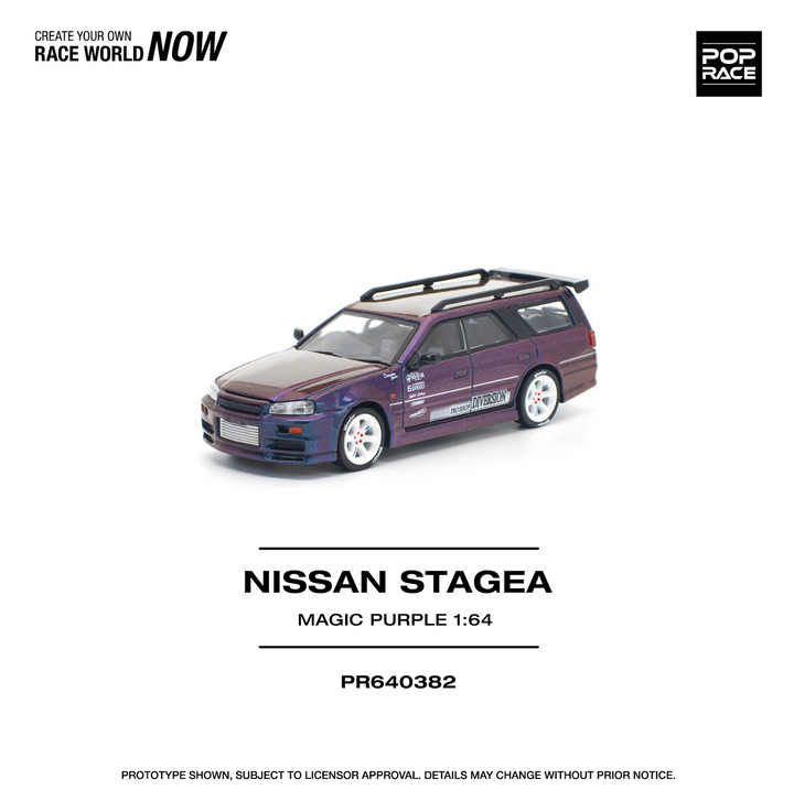[Preorder] POPRACE 1:64 NISSAN STAGEA MAGIC PURPLE PR640382