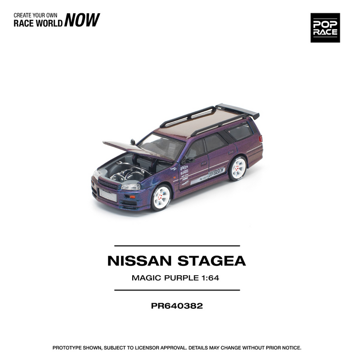 [Preorder] POPRACE 1:64 NISSAN STAGEA MAGIC PURPLE PR640382