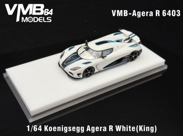 VMB 1:64 Koenigsegg Agera R (King) Matte White VMB-AgeraR6403
