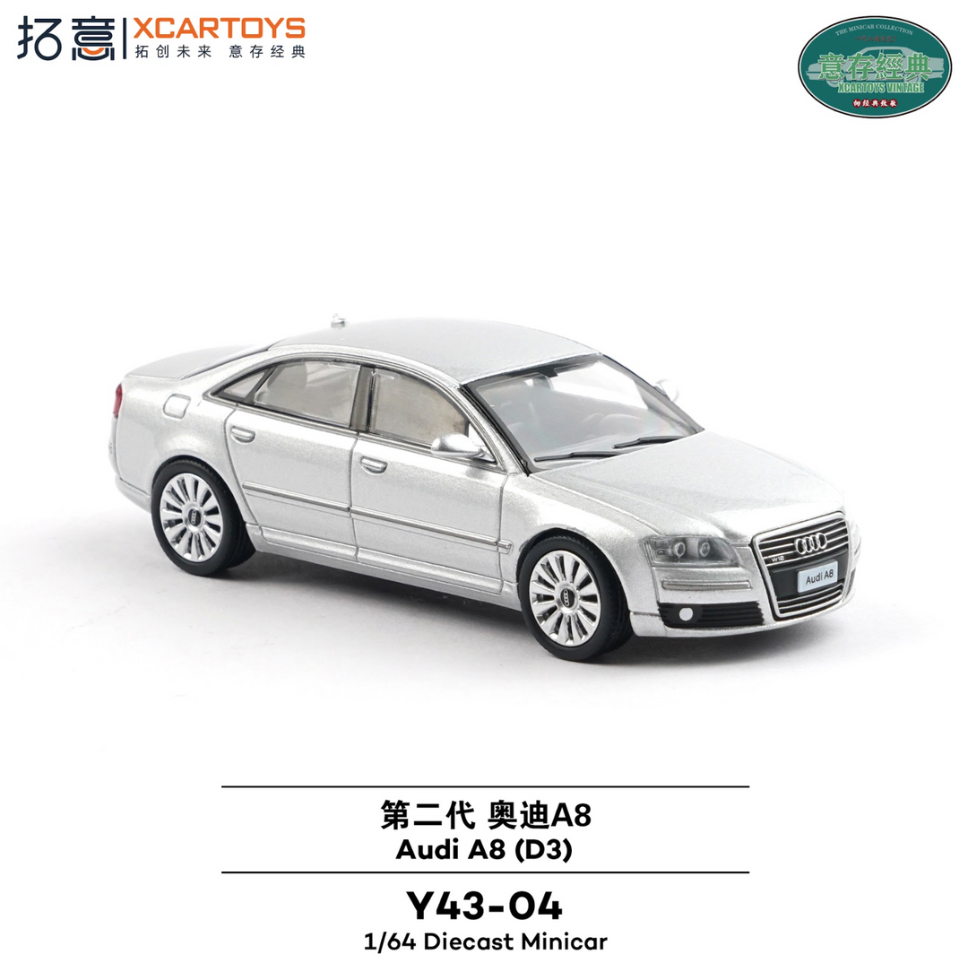 [Preorder] XCARTOYS 1:64 AUDI A8 (D3) SILVER Y43-04