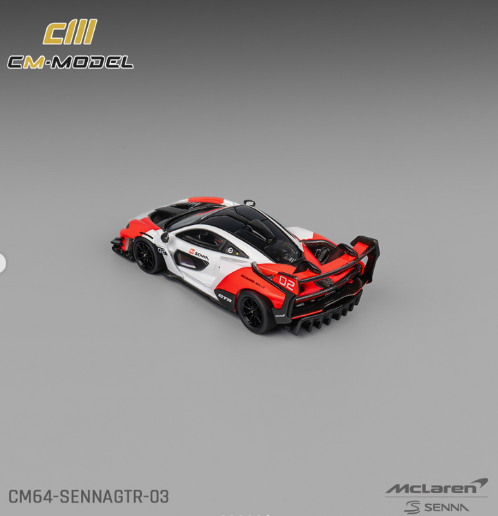 CM Model 1:64 Mclaren SennaGTR Red/ White  CM64-SennaGTR-03