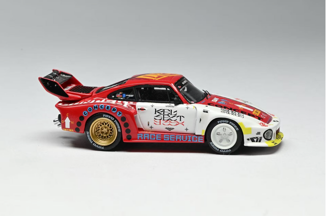 [Preorder] The Race Service Store 1:64 Porsche Project 935X Art Car Race Service Studio Custom