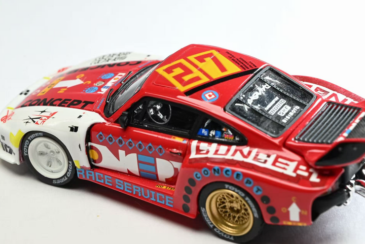 [Preorder] The Race Service Store 1:64 Porsche Project 935X Art Car Race Service Studio Custom