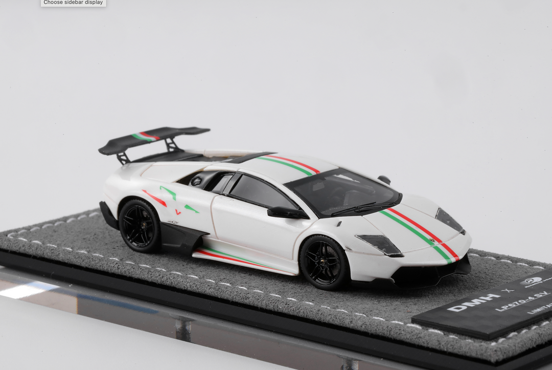 [Preorder] DMH×RW 1:64 Lamborghini Murciélago LP670-4 SV Resin Model (4 Colours)