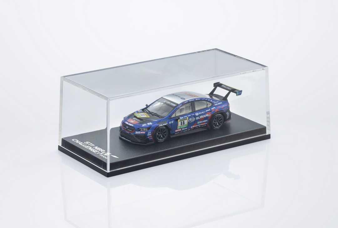[Preorder] Kyosho 1:64 Minicar Book Edition Subaru WRX NBR2024 with MOTN LED Base Compatible – Blue (2 Versions) 07129N24E/07129N24C