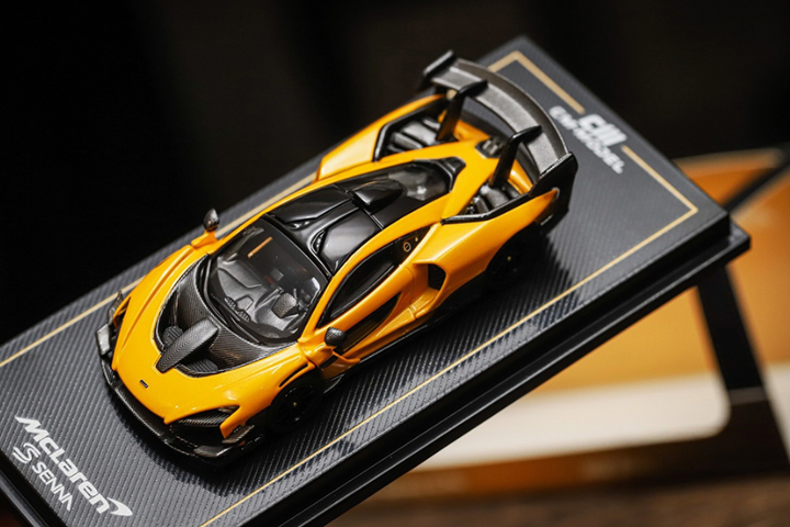 CM Model 1:64 MCLAREN SENNA GTR YELLOW TAIWAN VERSION CM64-SennaGTR-TW