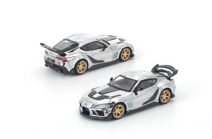[Preorder] POPRACE 1:64 DARWIN PRO 66G WBK SUPRA A90 SILVER CHROME PR640492