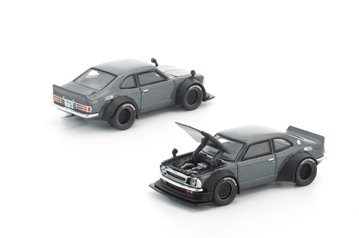 [Preorder] POPRACE 1:64 TOYOTA COROLLA KE 25 MATTE GREY PR640305