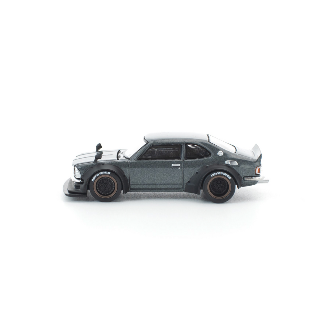 [Preorder] POPRACE 1:64 TOYOTA COROLLA KE 25 MATTE GREY PR640305