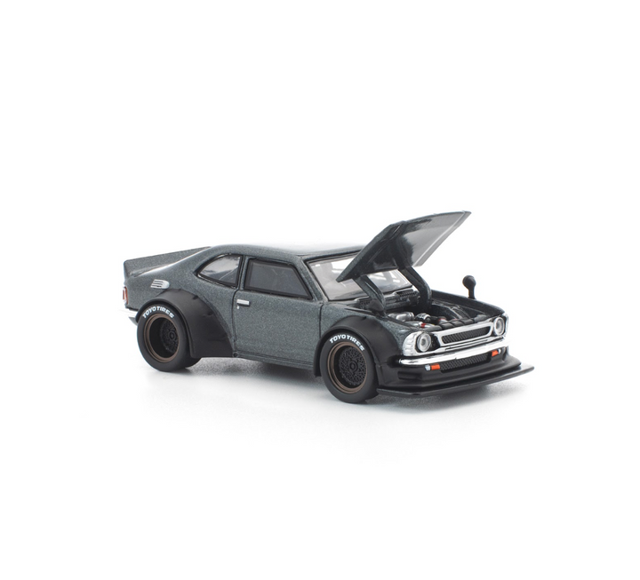 [Preorder] POPRACE 1:64 TOYOTA COROLLA KE 25 MATTE GREY PR640305