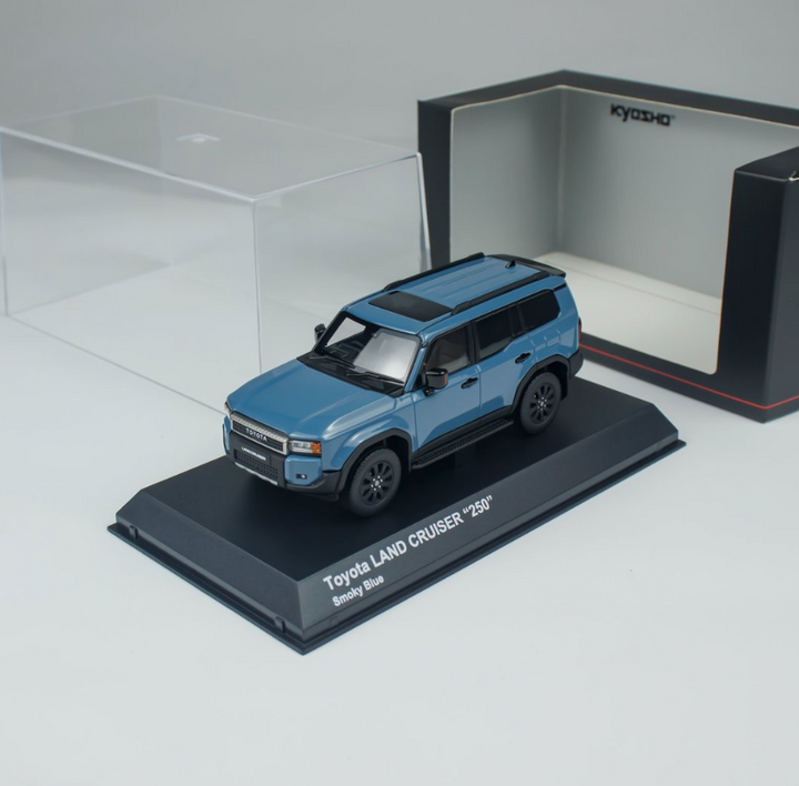 [Online Only] Kyosho 1:43 Toyota Land Cruiser 250 ZX 18inch Alloy Wheels Smoky Blue KS03927SB