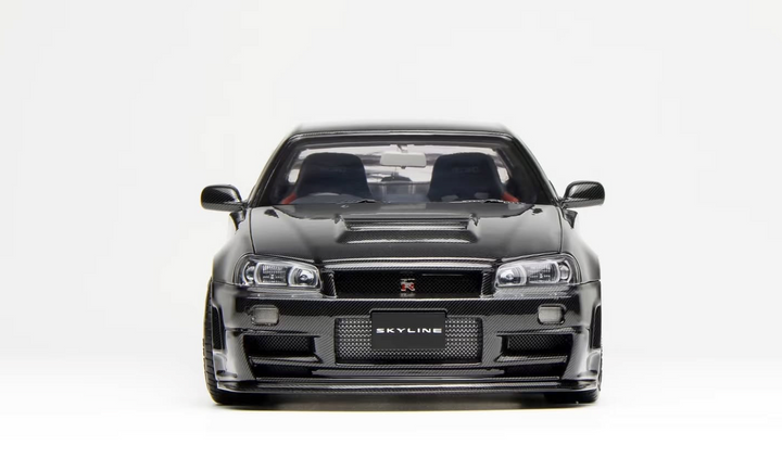 [Preorder] MOTORHELIX 1:18 Nissan Skyline GT-R(R34) CUSTOMIZED VERSION Carbon Fiber M83413