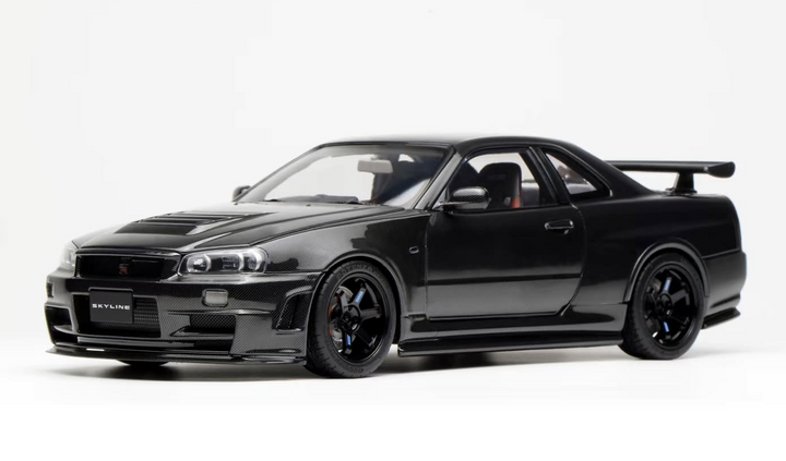 [Preorder] MOTORHELIX 1:18 Nissan Skyline GT-R(R34) CUSTOMIZED VERSION Carbon Fiber M83413