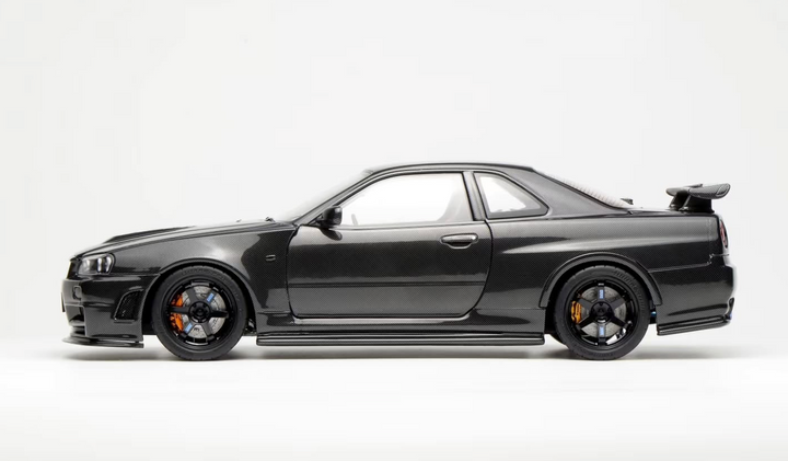 [Preorder] MOTORHELIX 1:18 Nissan Skyline GT-R(R34) CUSTOMIZED VERSION Carbon Fiber M83413