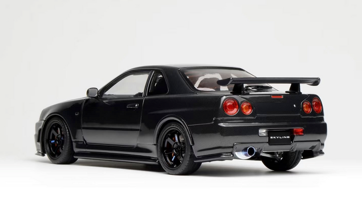[Preorder] MOTORHELIX 1:18 Nissan Skyline GT-R(R34) CUSTOMIZED VERSION Carbon Fiber M83413