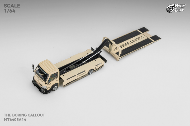 Microturbo 1:64 Custom Hauler - The Boring Concept White MT6405A14