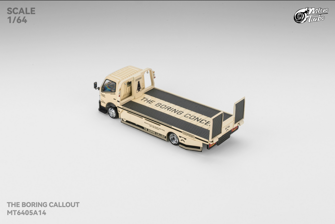 Microturbo 1:64 Custom Hauler - The Boring Concept White MT6405A14