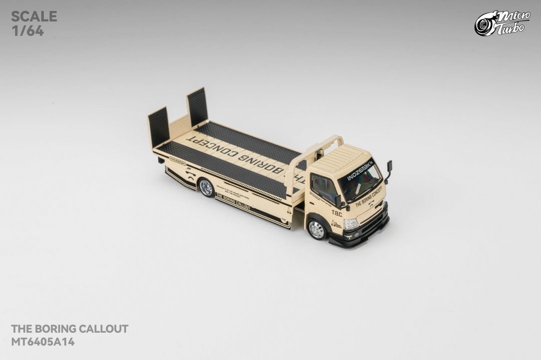 Microturbo 1:64 Custom Hauler - The Boring Concept White MT6405A14