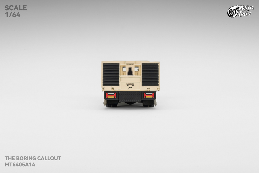 Microturbo 1:64 Custom Hauler - The Boring Concept White MT6405A14