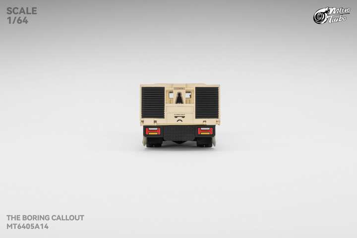 Microturbo 1:64 Custom Hauler - The Boring Concept White MT6405A14