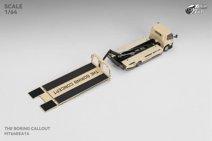 Microturbo 1:64 Custom Hauler - The Boring Concept White MT6405A14