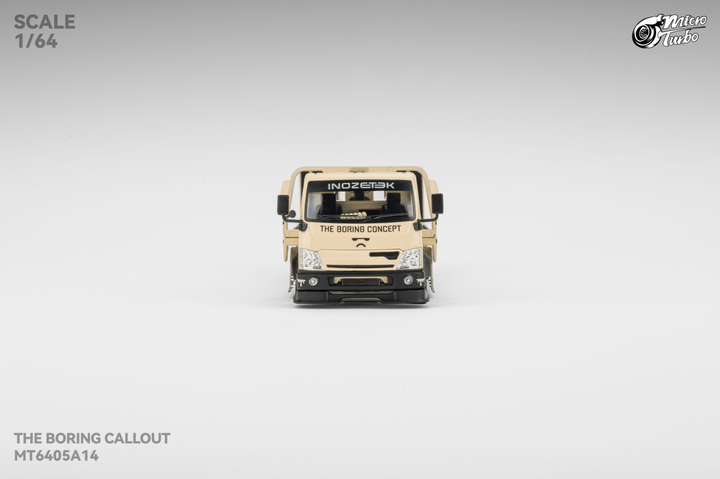 Microturbo 1:64 Custom Hauler - The Boring Concept White MT6405A14
