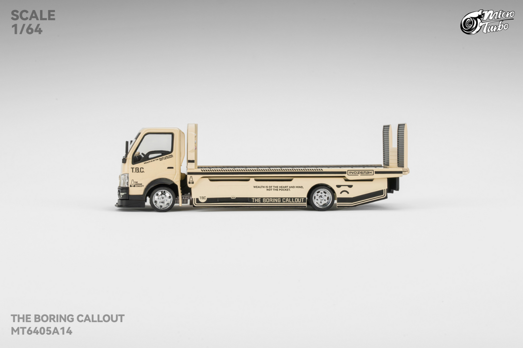 Microturbo 1:64 Custom Hauler - The Boring Concept White MT6405A14