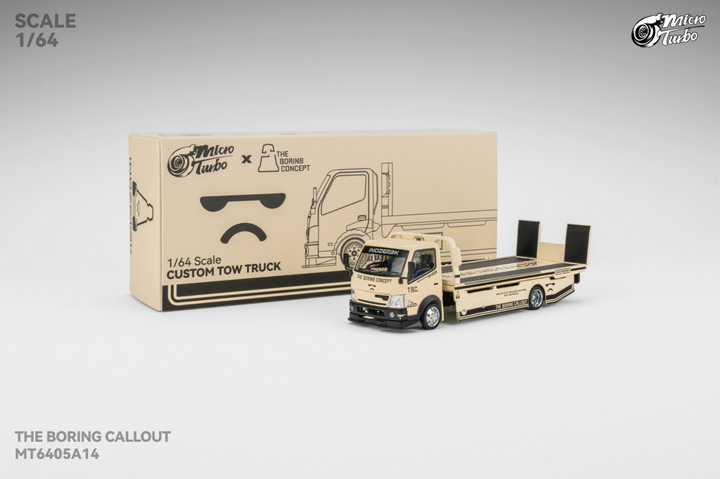 Microturbo 1:64 Custom Hauler - The Boring Concept White MT6405A14