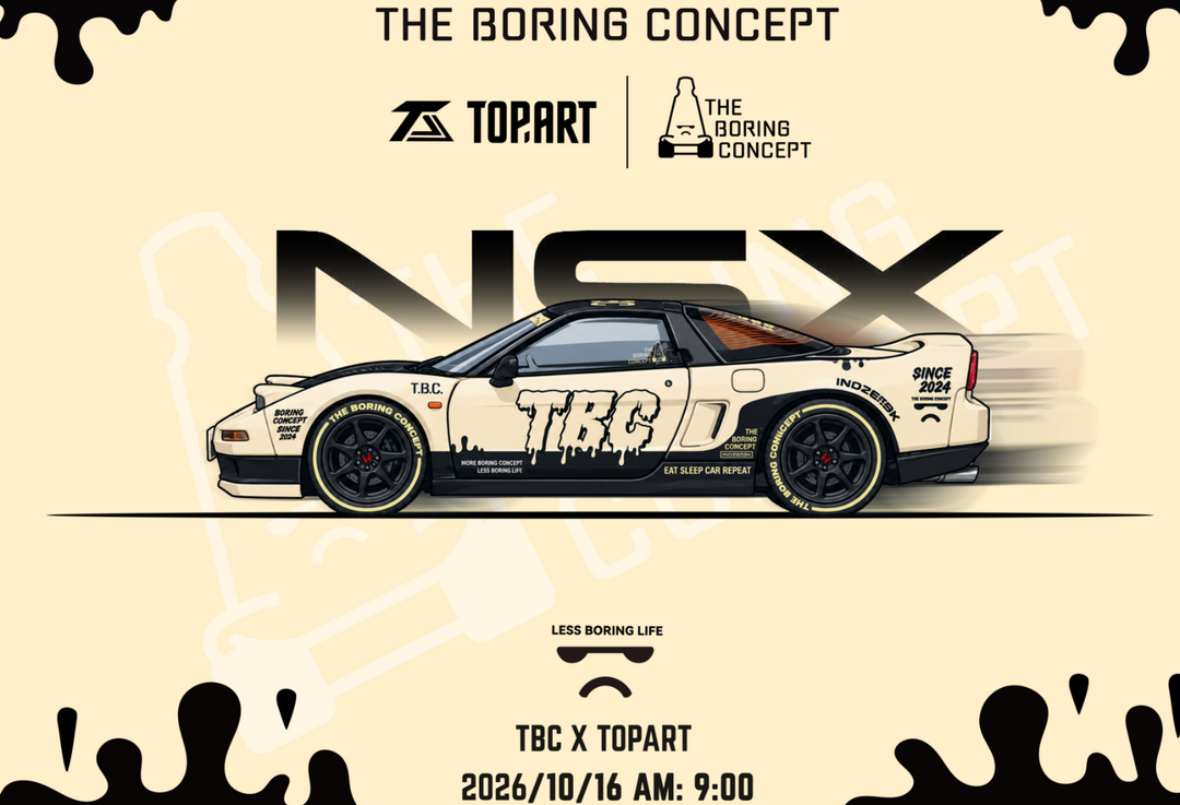 [Preorder] TOPART 1:64 HONDA NSX NA1 | TBC Retro Livery Foshan Exhibition Exclusive