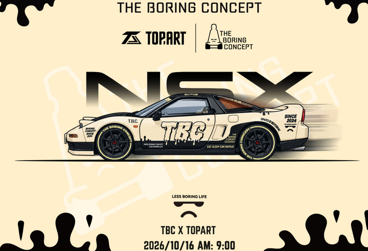 [Preorder] TOPART 1:64 HONDA NSX NA1 | TBC Retro Livery Foshan Exhibition Exclusive