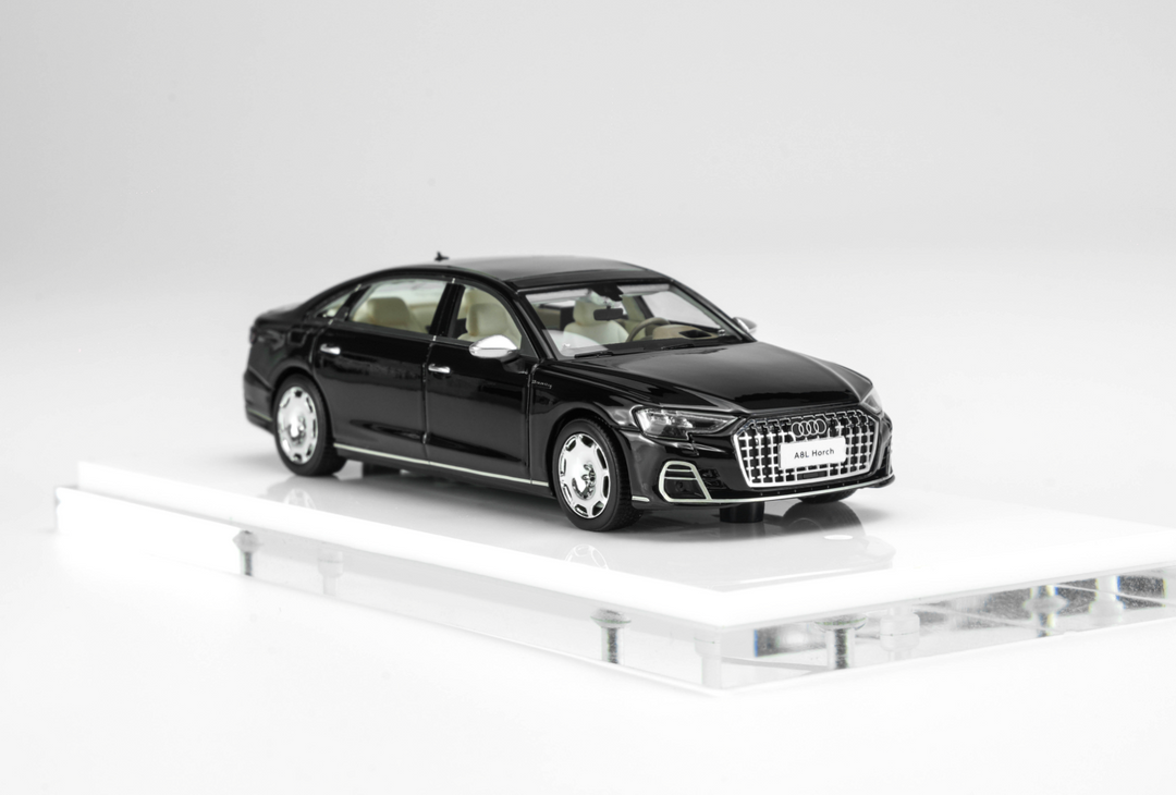 [Preorder] MOTORHELIX 1:64 Audi A8 L Horch Legendary Black Metallic MH64012LBM