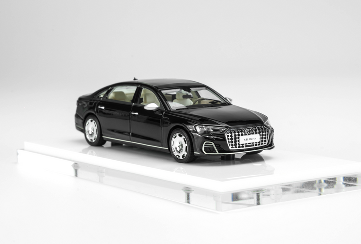 [Preorder] MOTORHELIX 1:64 Audi A8 L Horch Legendary Black Metallic MH64012LBM