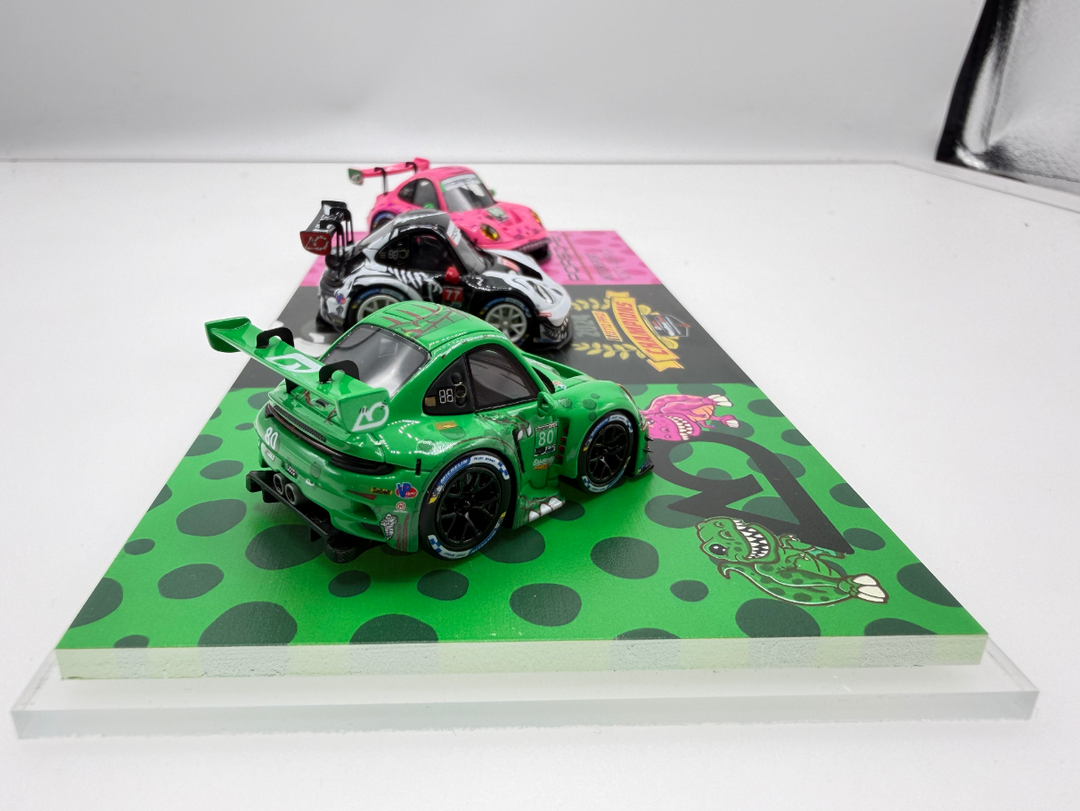 [Preorder] All iin Fanatic 1:64 Porsche 911 GT3 Tyrannosaurus Livery 3 Cars Set Q Version